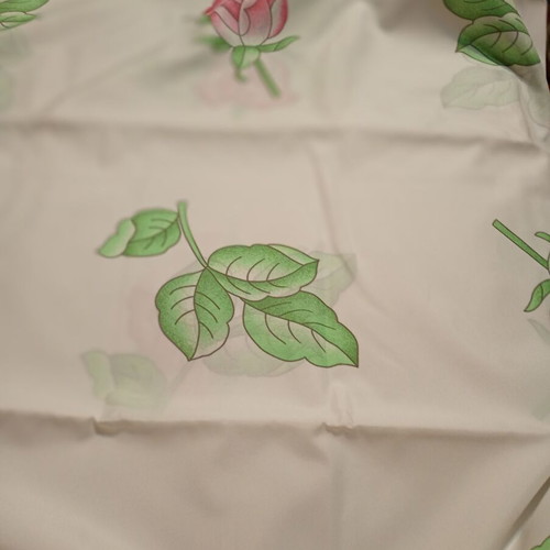 Rosie Shower Curtain new, 200x180 cm, green pink white