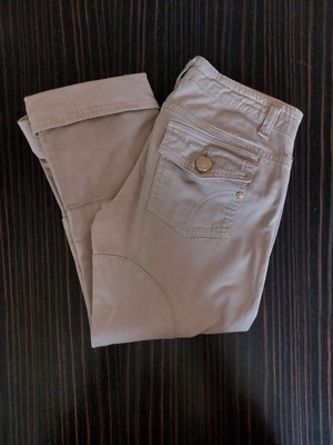 Elisabetta Franchi pants below the knee used, beige, size 28