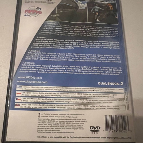 This Is Football 2003 PlayStation 2 used, without the CD
