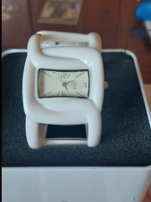 Triton women's stainless steel watch used, white