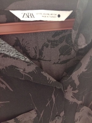 Zara φόρεμα μάξι σαν καινούργιο, μέγεθος XXL, μαύρο και καφέ
