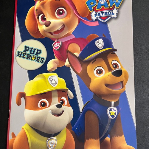 Paw Patrol notebook and button folder new