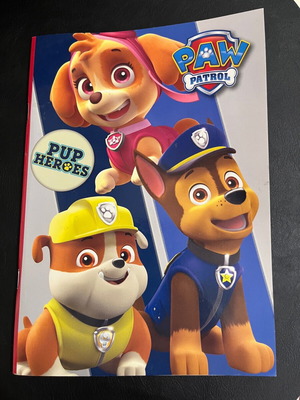 Paw Patrol notebook and button folder new
