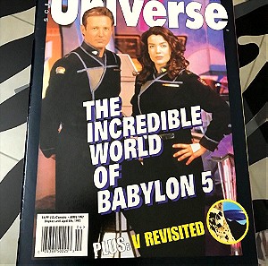 SCI-FI UNIVERSE#1 BABYLON 5, V REVISITED, STAR WARS REVIEWED, MICHAEL DORN NM APRIL 1997 NEW
