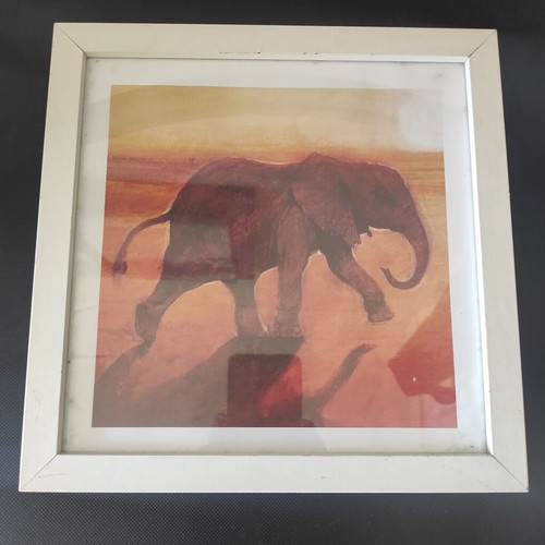 Wall decoration frame set with African savanna theme, Jonathan Sanders