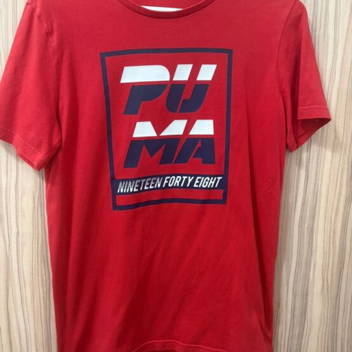 Puma T-shirt like new, red, cotton, youth XL