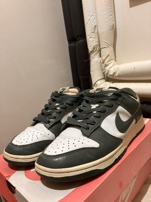 Nike Dunk Low Retro sneakers like new, size 43, green and white