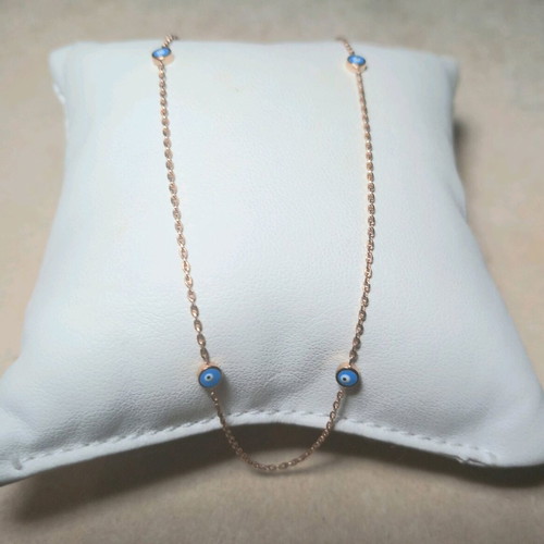 Silver Gold-Plated Anklet Chain