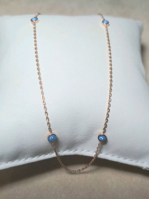 Silver Gold-Plated Anklet Chain