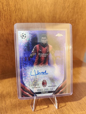 Topps Chrome Yunus Musah AC Milan Auto Autograph Purple Refractor numbered 132/299, like new