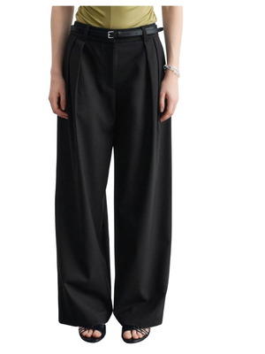 & Other Stories wool blend pants black, like new, size XL