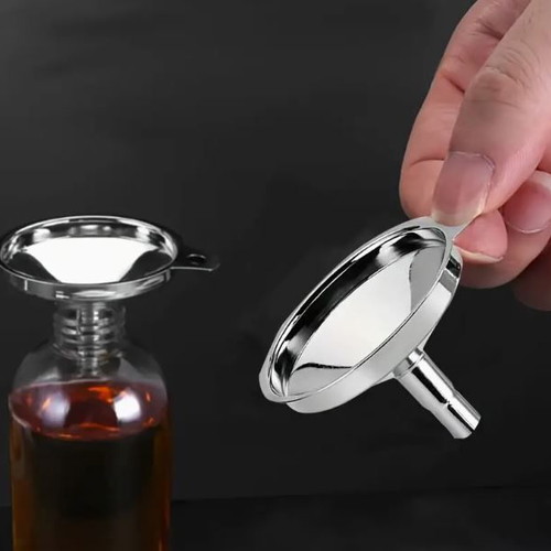 Mini stainless steel funnel new with glossy finish