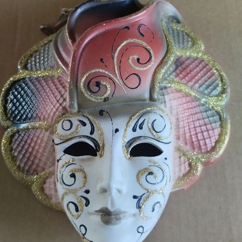 Vintage La maschera del galeone Venetian mask, new