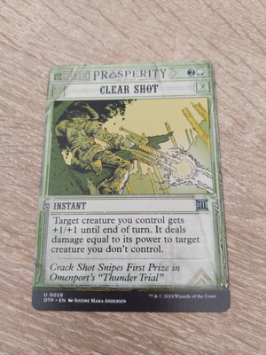 Magic the Gathering карта Clear Shot нова