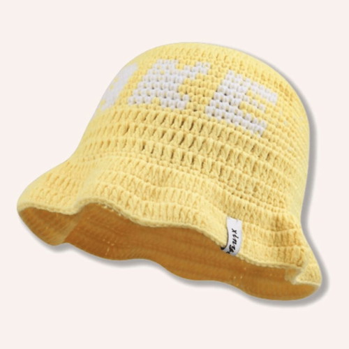 Cake knitted hat new yellow banana