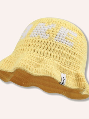 Cake knitted hat new yellow banana