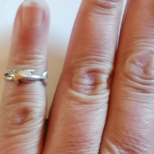 Silver 925 Dolphin Toe Ring new