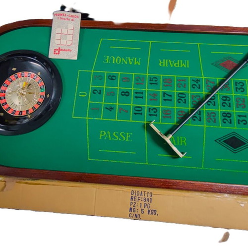 Didatto Wooden Roulette Set 95cm like new, complete with accessories