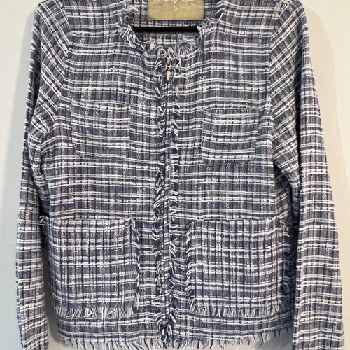 Line of Oslo cotton tweed bouclé jacket