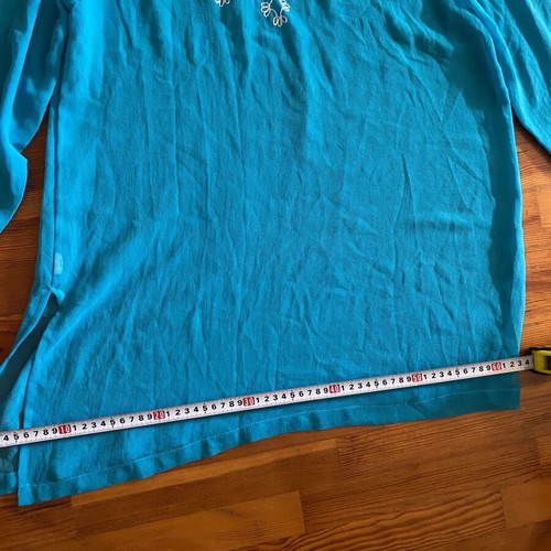 Kaftan blouse large turquoise like new