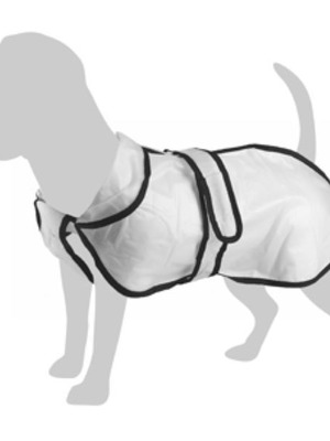 Flamingo dog raincoat black new