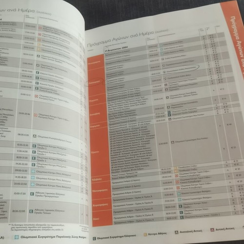 Athens 2004 Olympic Games program and ticket prices