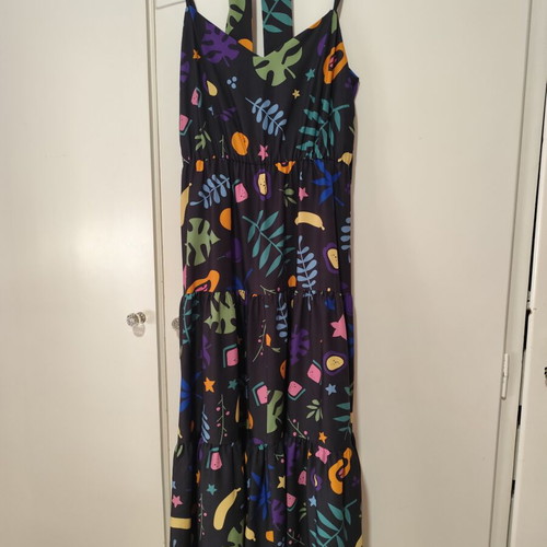 Chaton dress like new, black multicolor, size M