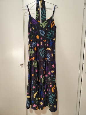 Chaton dress like new, black multicolor, size M
