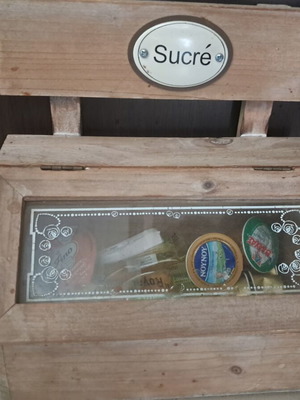 Wooden storage box like new