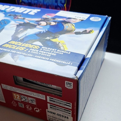 Nintendo Switch Fortnite Edition Box with Manual used