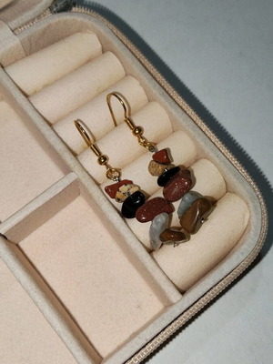 Handmade earrings with gift bubble tea keychain new