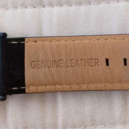 Oozoo unisex watch vintage series, like new, black leather strap