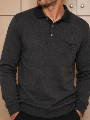 Abercrombie & Fitch men's long-sleeve shirt XL gray like new