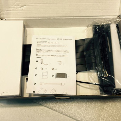 EZDIY-FAB vertical GPU mount kit new with RGB lighting