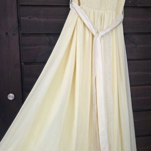 Dorothy Perkins yellow maxi dress used, size L