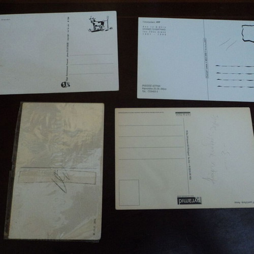 Humor and Cartoons postcards used, 16 Greek and foreign from last century