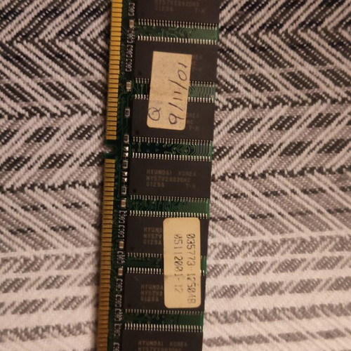 DDR 256MB RAM memory used