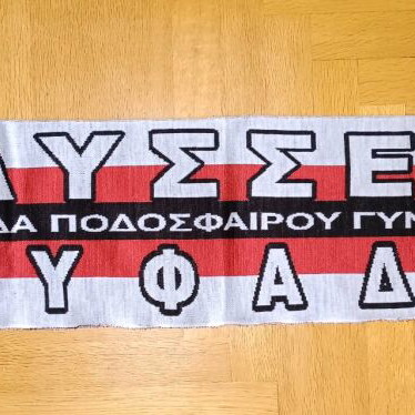 Odysseas Glyfadas scarf authentic, like new, double-sided women's football