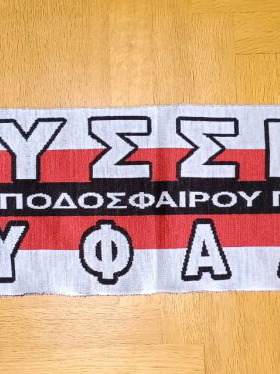 Odysseas Glyfadas scarf authentic, like new, double-sided women's football