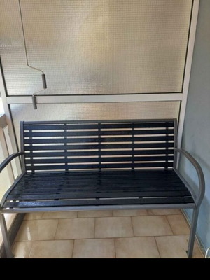 Balcony bench used, ideal for veranda and garden, 1.25m length