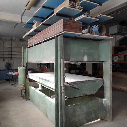 Woodworking press used heated hydraulic Manni 2500x1300