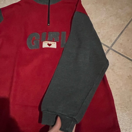 Sweatshirt like new, gray and red, size S