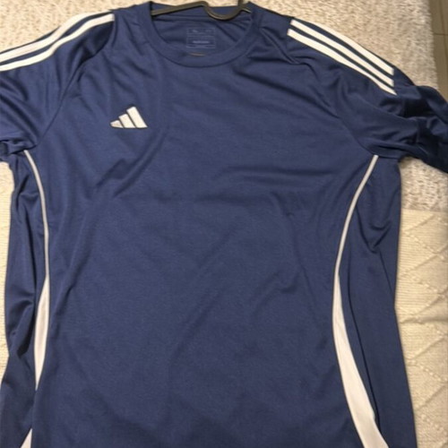 Adidas sports shirt new, size XL, white and blue