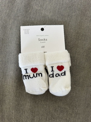 Baby socks new, size 10/12, 2 pairs