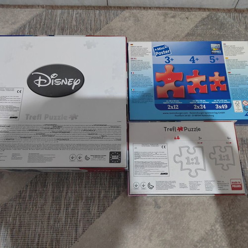 Frozen puzzles used, set of 3