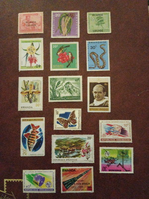 Rwanda stamps new, mint collectible