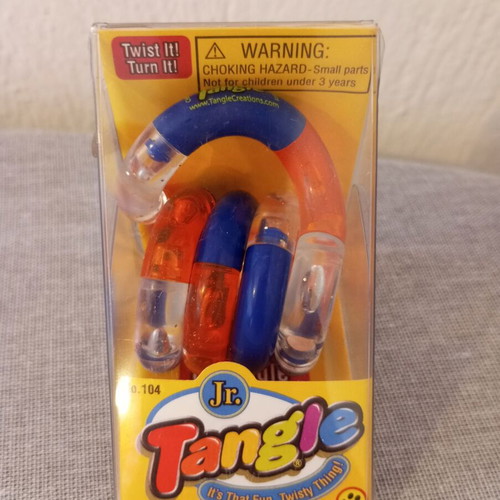 Tangle Jr. Sparkle Clear Multi-color Retro Fidget Toy 2011