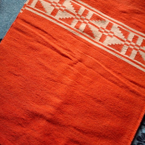 Handwoven coverlet or throw new, dimensions 1.60 × 2.20 m