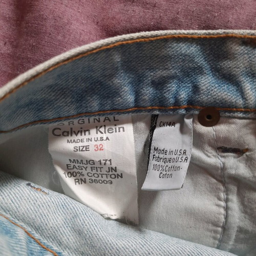 Calvin Klein men's jeans like new, size M, light blue