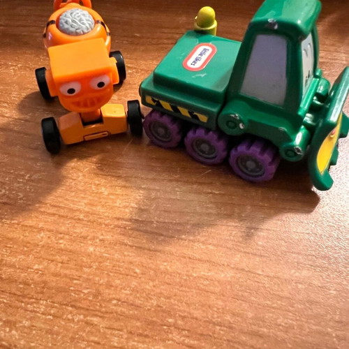 Little Tikes green and orange bulldozer like new